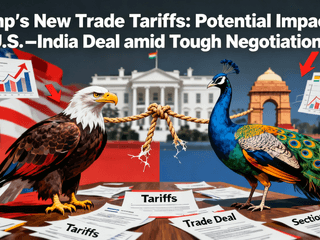 Trump’s New Trade Tariffs: Potential Impact on U.S.–India Deal amid Tough Negotiations