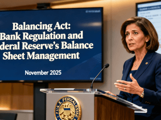 Governor Miran Highlights Balancing Act in Bank Regulation and Federal Reserve’s Balance Sheet Management (November 2025)