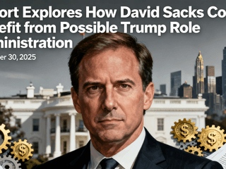 Report Explores How David Sacks Could Benefit from Possible Trump Administration Role (November 30, 2025)