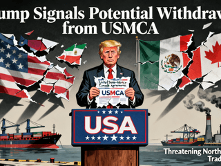 U.S. President Trump Signals Potential Withdrawal from USMCA, Threatening North American Trade Stability