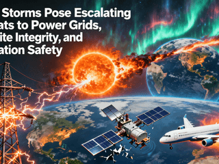 Solar Storms Pose Escalating Threats to Power Grids, Satellite Integrity, and Aviation Safety