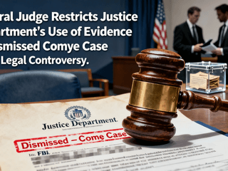 Federal Judge Restricts Justice Department’s Use of Evidence in Dismissed Comey Case Amid Legal Controversy