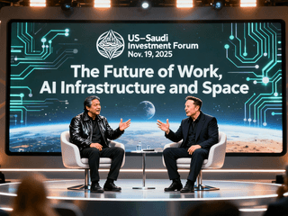 Jensen Huang and Elon Musk on the Future of Work, AI Infrastructure and Space — US–Saudi Investment Forum, Nov. 19, 2025