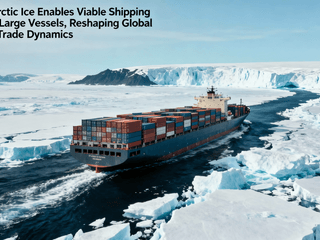 Melting Arctic Ice Enables Viable Shipping Route for Large Vessels, Reshaping Global Maritime Trade Dynamics