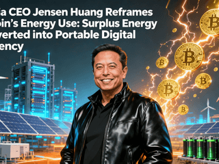 Nvidia CEO Jensen Huang Reframes Bitcoin's Energy Use: Surplus Energy Converted into Portable Digital Currency