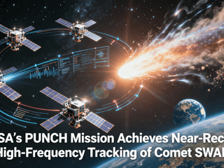 NASA’s PUNCH Mission Achieves Near-Record High-Frequency Tracking of Comet SWAN, Redefining Cometary Observation Techniques