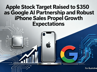 Apple Stock Target Raised to $350 as Google AI Partnership and Robust iPhone Sales Propel Growth Expectations