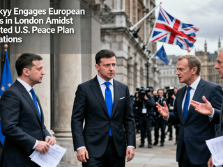 Zelenskyy Engages European Leaders in London Amidst Contested U.S. Peace Plan Negotiations