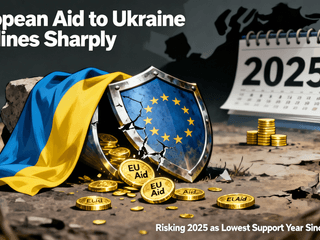 European Aid to Ukraine Declines Sharply, Risking 2025 as Lowest Support Year Since Invasion