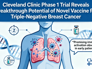 Cleveland Clinic Phase 1 Trial Reveals Breakthrough Potential of Novel Vaccine for Triple-Negative Breast Cancer