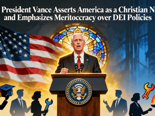 Vice President Vance Asserts America as a Christian Nation and Emphasizes Meritocracy over DEI Policies