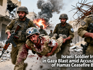 Israeli Soldier Injured in Gaza Blast amid Accusations of Hamas Ceasefire Breach