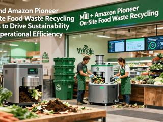 Mill and Amazon Pioneer On-Site Food Waste Recycling at Whole Foods to Drive Sustainability and Operational Efficiency