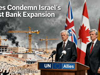 UK, Canada, Germany, and Allies Condemn Israel’s Expansion of West Bank Settlements Amid Rising Regional Tensions