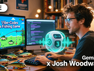 Josh Woodward Vibe-Codes a Fishing Game Live with Gemini 3