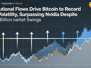 Institutional Flows Drive Bitcoin to Record Low Volatility, Surpassing Nvidia Despite $570 Billion Market Swings