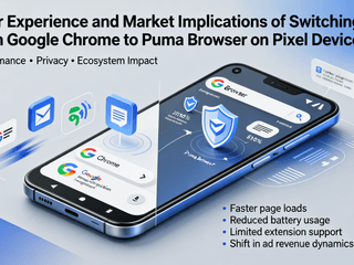 User Experience and Market Implications of Switching from Google Chrome to Puma Browser on Pixel Devices