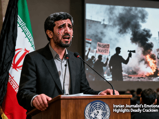 Iranian Journalist’s Emotional UN Address Highlights Deadly Crackdown on Protesters