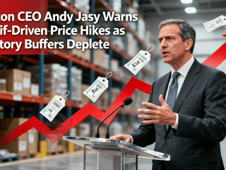 Amazon CEO Andy Jassy Warns of Tariff-Driven Price Hikes as Inventory Buffers Deplete