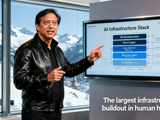 Jensen Huang at Davos: AI's Five-Layer Stack and the "Largest Infrastructure Buildout in Human History"