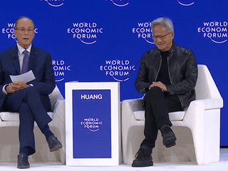 Jensen Huang Calls AI 'Largest Infrastructure Buildout in Human History' at Davos