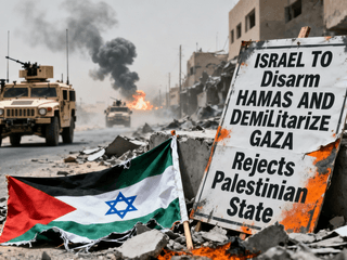 Israel to Disarm Hamas and Demilitarize Gaza, Rejects Palestinian State