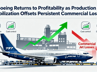 Boeing Returns to Profitability as Production Stabilization Offsets Persistent Commercial Losses