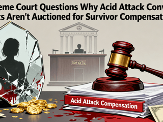 Supreme Court Questions Why Acid Attack Convicts' Assets Aren't Auctioned for Survivor Compensation