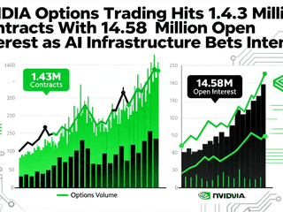 NVIDIA Options Trading Hits 1.43 Million Contracts With 14.58 Million Open Interest as AI Infrastructure Bets Intensify