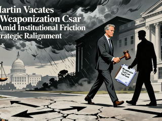 Ed Martin Vacates DOJ Weaponization Czar Role Amid Institutional Friction and Strategic Realignment