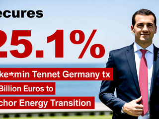 Germany Secures 25.1% Stake in Tennet Germany for 3.3 Billion Euros to Anchor Energy Transition