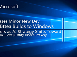 Microsoft Releases Minor New Dev and Beta Builds to Windows Insiders as AI Strategy Shifts Toward System-Level Utility