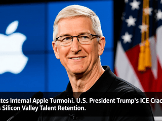 Tim Cook Navigates Internal Apple Turmoil as U.S. President Trump’s ICE Crackdown Strains Silicon Valley Talent Retention