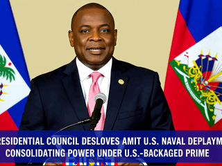 Haiti's Presidential Council Dissolves Amid U.S. Naval Deployment, Consolidating Power Under U.S.-Backed Prime Minister