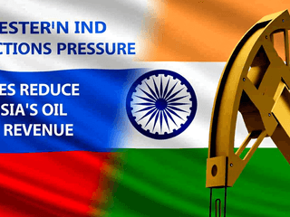 Western Sanctions and Pressure on India Reduce Russia's Oil Revenue