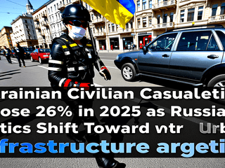Ukrainian Civilian Casualties Rose 26% in 2025 as Russian Tactics Shift Toward Urban Infrastructure Targeting
