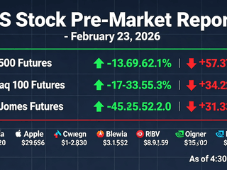 US Stock Pre-Market Report - February 23, 2026
