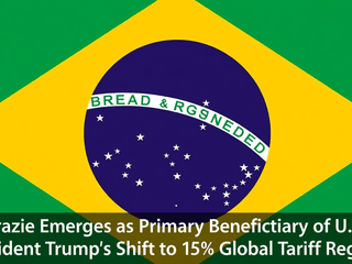 Brazil Emerges as Primary Beneficiary of U.S. President Trump’s Shift to 15% Global Tariff Regime