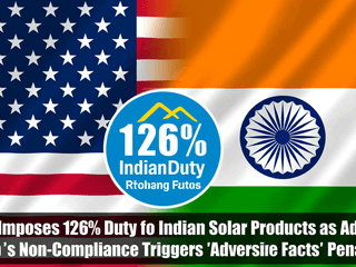 U.S. Imposes 126% Duty on Indian Solar Products as Adani Group’s Non-Compliance Triggers 'Adverse Facts' Penalties