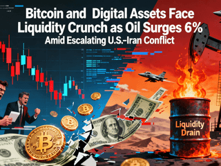 Bitcoin and Digital Assets Face Liquidity Crunch as Oil Surges 6% Amid Escalating U.S.-Iran Conflict