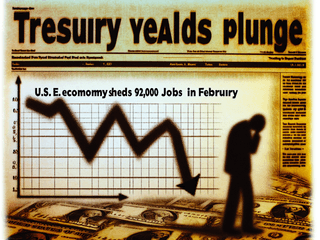 Treasury Yields Plunge as U.S. Economy Unexpectedly Sheds 92,000 Jobs in February