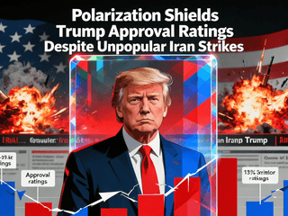 Polarization Shields Trump Approval Ratings Despite Unpopular Iran Strikes