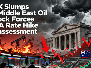 ASX Slumps as Middle East Oil Shock Forces RBA Rate Hike Reassessment