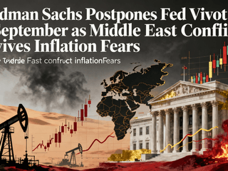 Goldman Sachs Postpones Fed Pivot to September as Middle East Conflict Revives Inflation Fears