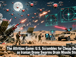 The Attrition Game: U.S. Scrambles for Cheap Defenses as Iranian Drone Swarms Drain Missile Stockpiles
