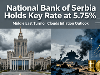 National Bank of Serbia Holds Key Rate at 5.75% as Middle East Turmoil Clouds Inflation Outlook