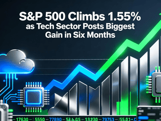 S&P 500 Climbs 1.55% as Tech Sector Posts Biggest Gain in Six Months