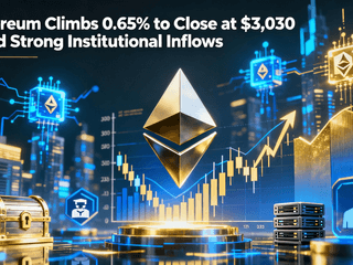 Ethereum Climbs 0.65% to Close at $3,030 Amid Strong Institutional Inflows
