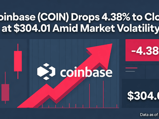Coinbase (COIN) Drops 4.38% to Close at $304.01 Amid Market Volatility
