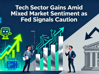 Tech Sector Gains Amid Mixed Market Sentiment as Fed Signals Caution